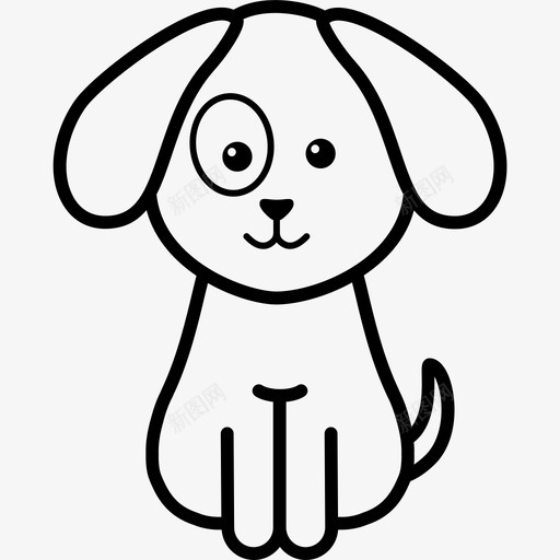 小狗狗朋友图标svg_新图网 https://ixintu.com 图标 宠物 小狗 小狗图标 朋友 狗