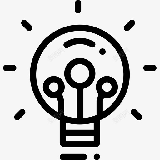 智能照明智能家居2线性图标svg_新图网 https://ixintu.com 智能家居2 智能照明 线性