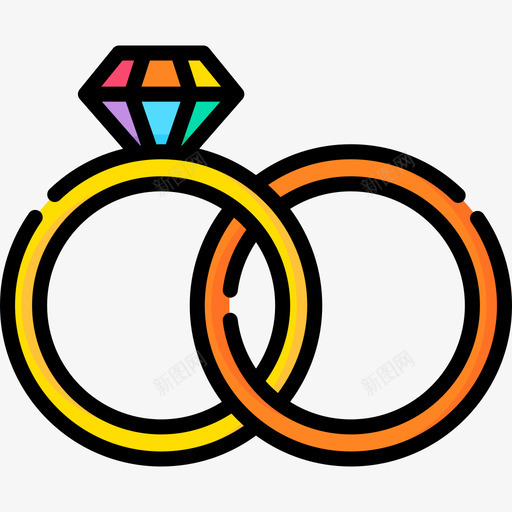 订婚世界骄傲日9线性颜色图标svg_新图网 https://ixintu.com 世界骄傲日9 线性颜色 订婚