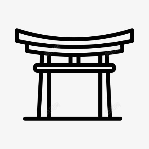 托里门纪念碑21号线形图标svg_新图网 https://ixintu.com 托里门 纪念碑21号 线形