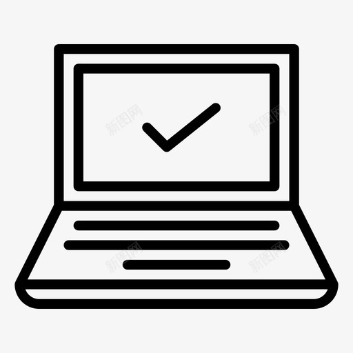 笔记本电脑接收设备成功图标svg_新图网 https://ixintu.com 成功 技术 接收 现代 电脑 笔记本 设备