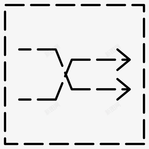 随机播放箭头箭头虚线图标svg_新图网 https://ixintu.com 图标 播放 箭头 虚线 随机