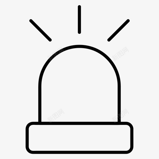 警笛救护车紧急情况图标svg_新图网 https://ixintu.com 保安 保护 救护车 紧急情况 警笛