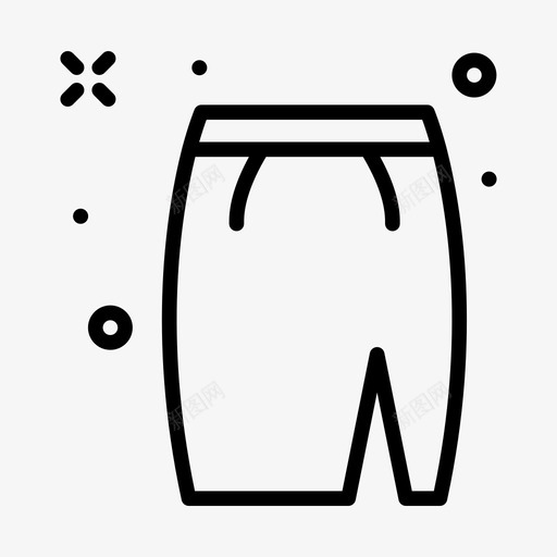 裙子衣服133直线型图标svg_新图网 https://ixintu.com 直线 线型 衣服 裙子