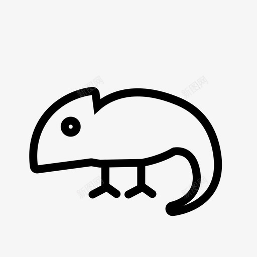 宠物变色龙迷彩变色龙图标svg_新图网 https://ixintu.com 变色龙 宠物 蜥蜴 迷彩