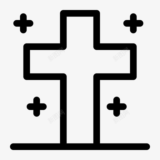墓碑死人墓地图标svg_新图网 https://ixintu.com 万圣节 墓地 墓碑 恐怖 死人 轮廓