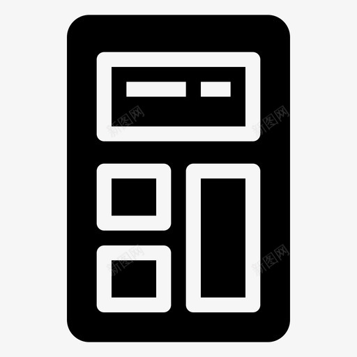 计算器会计财务图标svg_新图网 https://ixintu.com 会计 办公室 文具 计算器 财务