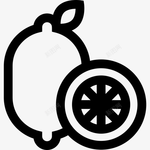 柠檬清洁78直线型图标svg_新图网 https://ixintu.com 柠檬 清洁 直线 线型