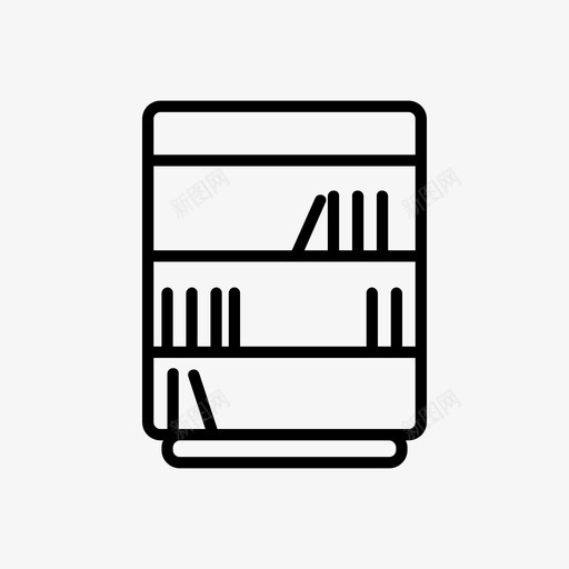 采购产品书柜家庭家具室内和家具图标svg_新图网 https://ixintu.com 室内和家具 家庭家具 采购产品书柜
