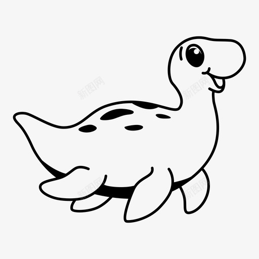 恐龙弹力龙儿童恐龙图标svg_新图网 https://ixintu.com 儿童 弹力 恐龙