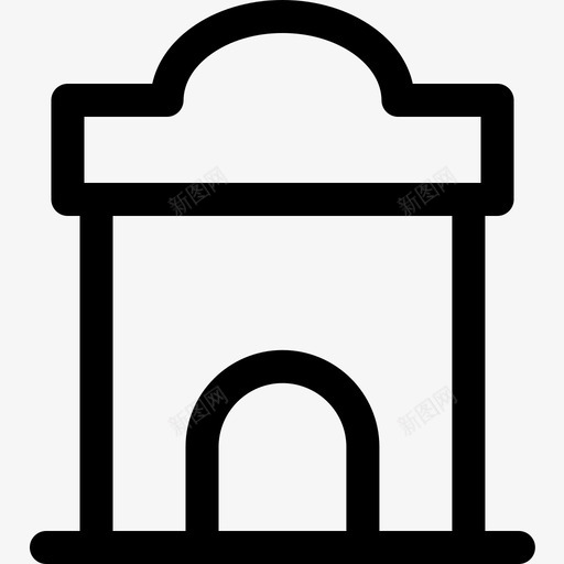售票处风景艺术24直线图标svg_新图网 https://ixintu.com 售票处 直线 艺术 风景