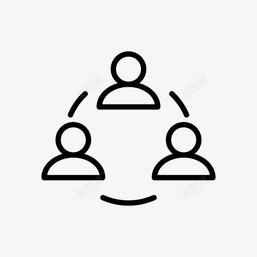 协作合作小组图标svg_新图网 https://ixintu.com 信息 协作 合作 团队 图表 媒体 小组 社交