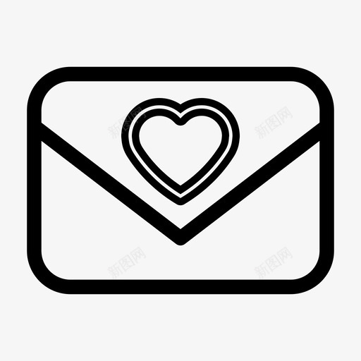 爱的信息聊天信封图标svg_新图网 https://ixintu.com 信封 爱的信封 爱的信息 聊天
