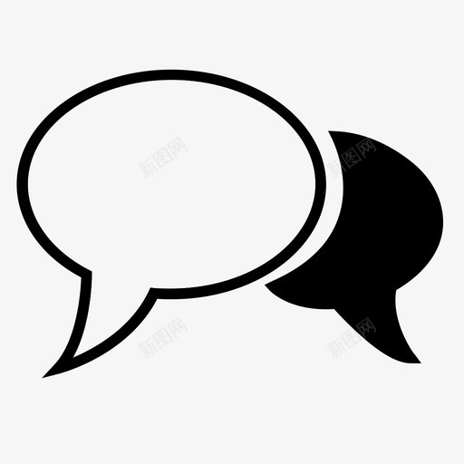 沟通表达自理图标svg_新图网 https://ixintu.com 沟通 自理 表达