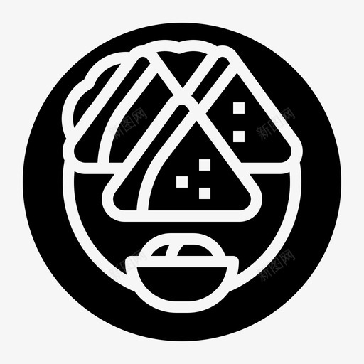 萨莫萨文化食物图标svg_新图网 https://ixintu.com 印度 文化 桑巴 萨莫萨 街头美食 食物