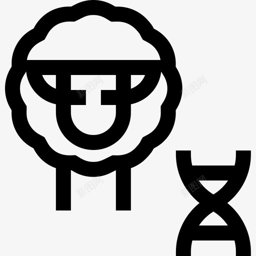 绵羊实验室16直系图标svg_新图网 https://ixintu.com 实验室 直系 绵羊