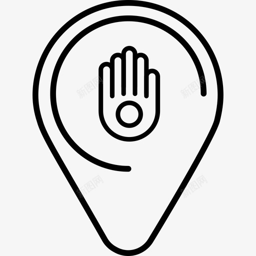 庙耆那殿地图图标svg_新图网 https://ixintu.com v7 地图 耆那