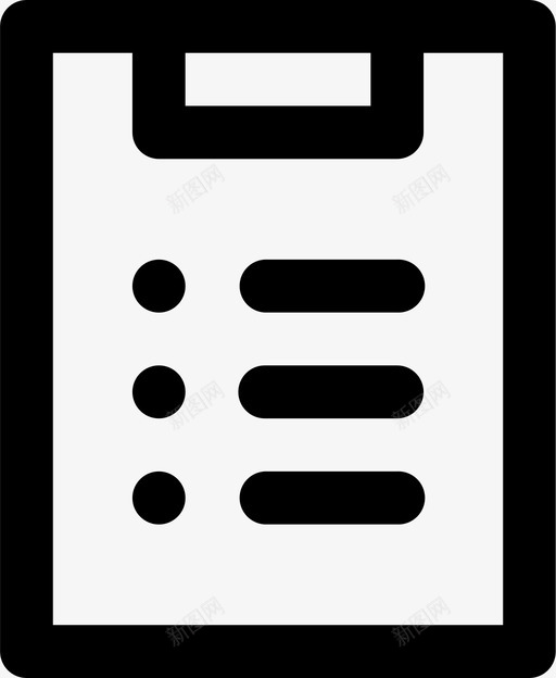 剪贴板列表菜单图标svg_新图网 https://ixintu.com 列表 剪贴板 基础 注释 用户界面 菜单 设置 选项