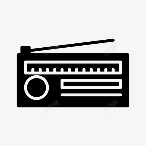 广播媒体社交媒体图标svg_新图网 https://ixintu.com 媒体 广播 社交媒体