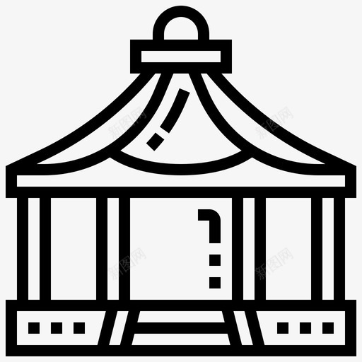 亭子天棚室外图标svg_新图网 https://ixintu.com 亭子 天棚 室外 帐篷 建筑 蔽物 遮蔽