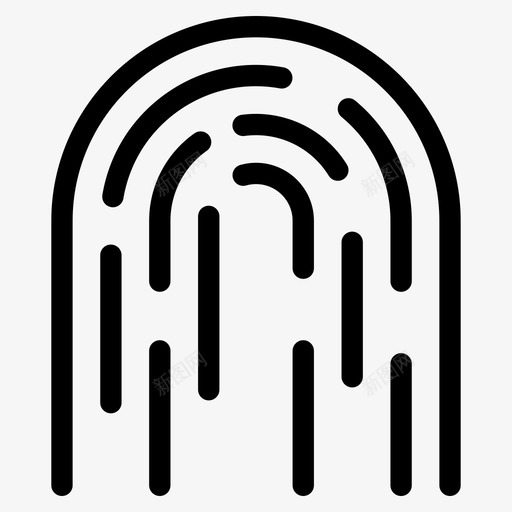 指纹生物识别公正图标svg_新图网 https://ixintu.com 公正 指纹 支付 生物识别 触摸