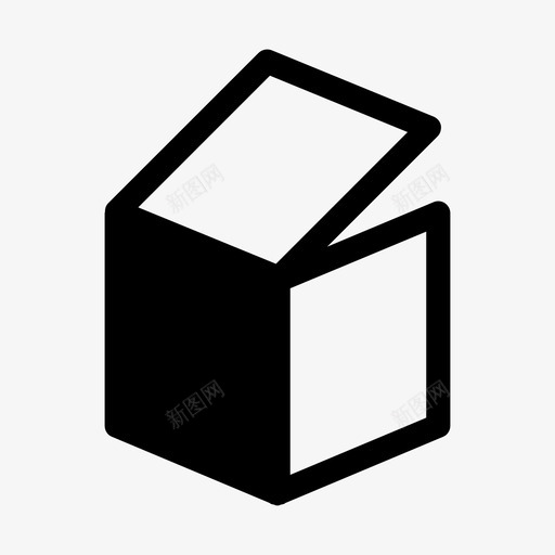 箱子纸板纸板箱图标svg_新图网 https://ixintu.com 拆箱 立方体 箱子 纸板 纸板箱