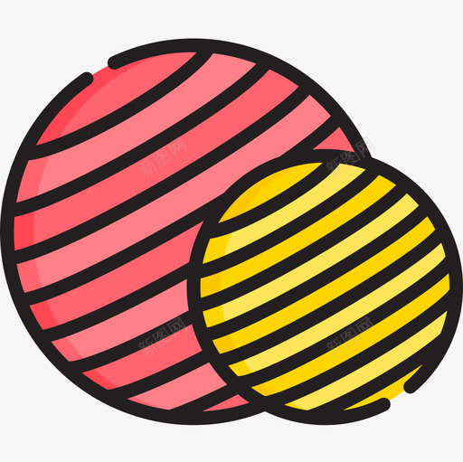 普拉提球普拉提4线性颜色图标svg_新图网 https://ixintu.com 提球 普拉 线性 颜色