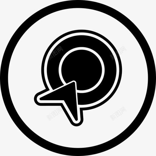 按点击付费广告在线营销图标svg_新图网 https://ixintu.com ppc 付费 优化 在线 广告 搜索引擎 点击 营销
