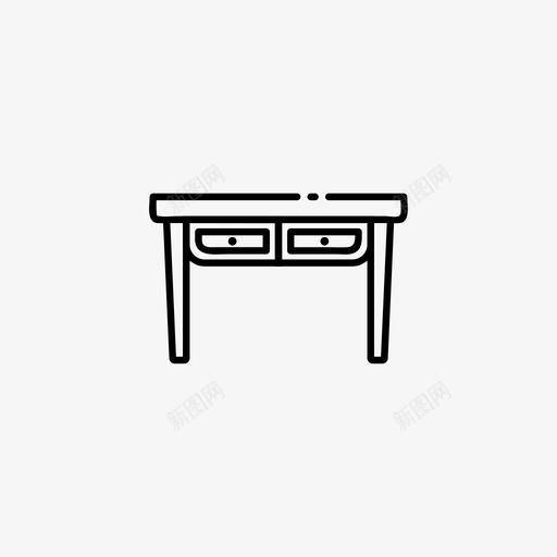 家具制造书桌抽屉图标svg_新图网 https://ixintu.com 专业服务 书桌 家具 家具制造 抽屉 梳妆台 闺房