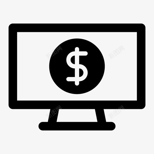业务监控经济工作图标svg_新图网 https://ixintu.com 业务 图标 工作 用户界面 监控 管理 粗体 经济