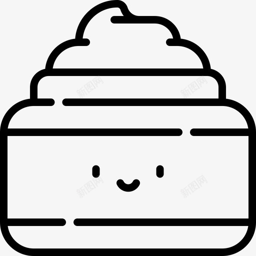 奶油美容91直线型图标svg_新图网 https://ixintu.com 奶油 直线 线型 美容