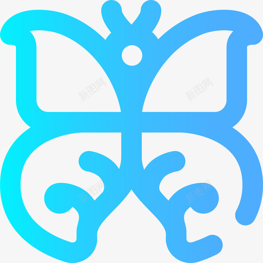 蝴蝶昆虫28梯度图标svg_新图网 https://ixintu.com 昆虫28 梯度 蝴蝶