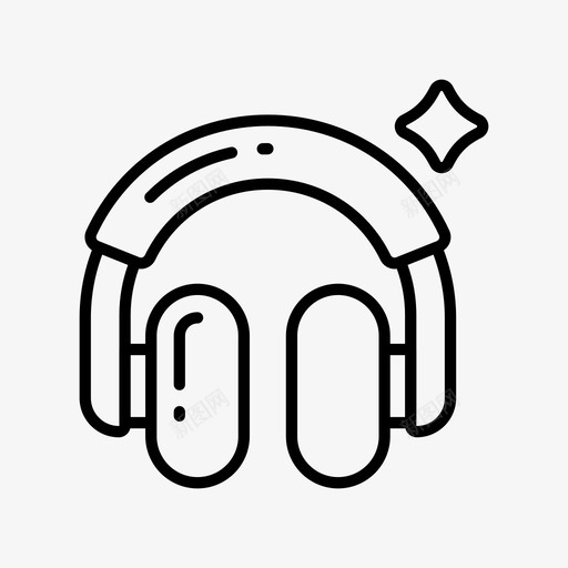 耳机爱好爱好图标svg_新图网 https://ixintu.com 爱好 爱好图标 耳机