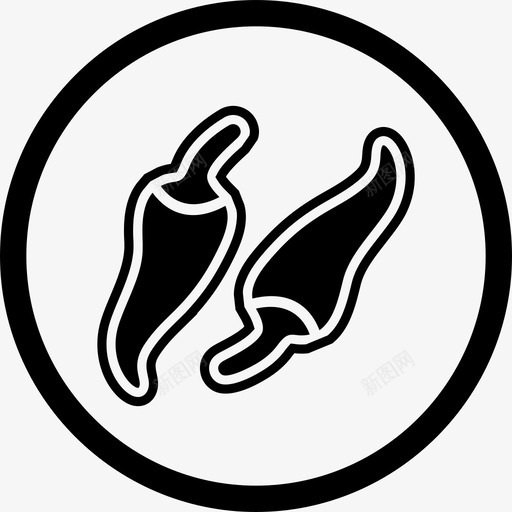 胡椒辣椒红色图标svg_新图网 https://ixintu.com 红色 胡椒 辛辣 辣椒 食物