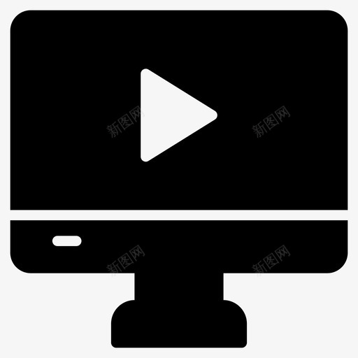 视频lcd显示器图标svg_新图网 https://ixintu.com lcd 多媒体 屏幕 播放 显示器 符号 视频