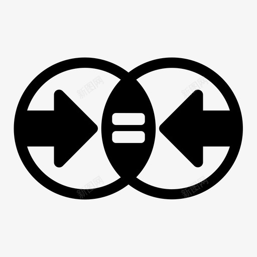平等合并收购联盟图标svg_新图网 https://ixintu.com 合伙 合并 平等 收购 管理咨询 联盟