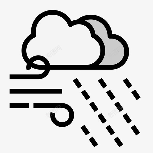 雨秋天78线颜色图标svg_新图网 https://ixintu.com 秋天78 线颜色 雨