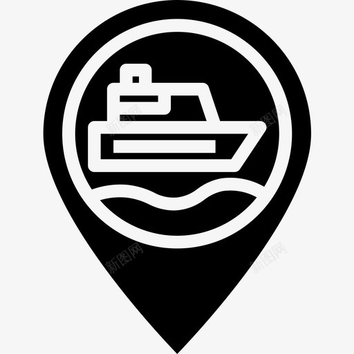 船地图5实线图标svg_新图网 https://ixintu.com 地图 实线