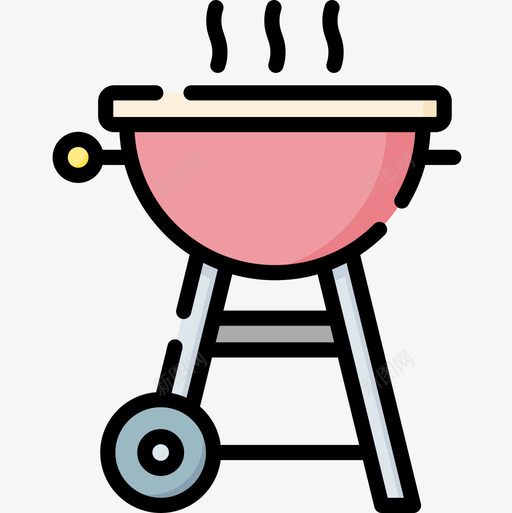 BBQ野餐56线性颜色图标svg_新图网 https://ixintu.com BBQ 线性 野餐 颜色
