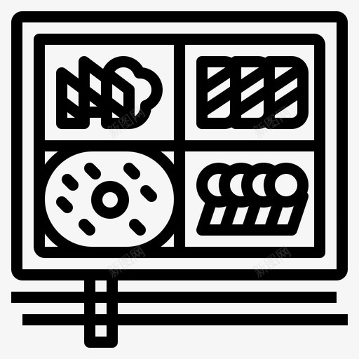 便当盒饭食物图标svg_新图网 https://ixintu.com 便当 午餐 日式 晚餐 概述 盒饭 街头 食品 食物