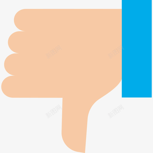 不喜欢手势6平淡图标svg_新图网 https://ixintu.com 不喜欢 平淡 手势