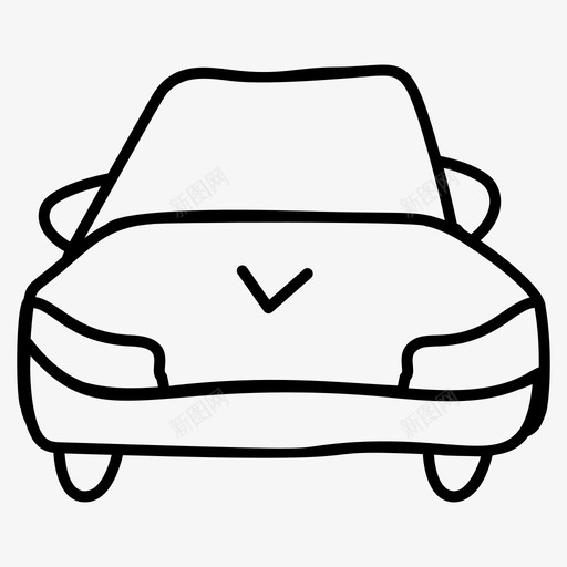 豪华车汽车掀背车图标svg_新图网 https://ixintu.com 交通线矢量图标集 出租车 掀背车 汽车 豪华车 车辆