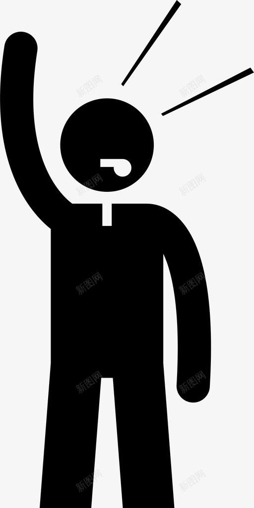 篮球停止钟手信号裁判员图标svg_新图网 https://ixintu.com 手信号 篮球停止钟 篮球裁判员手信号 裁判员