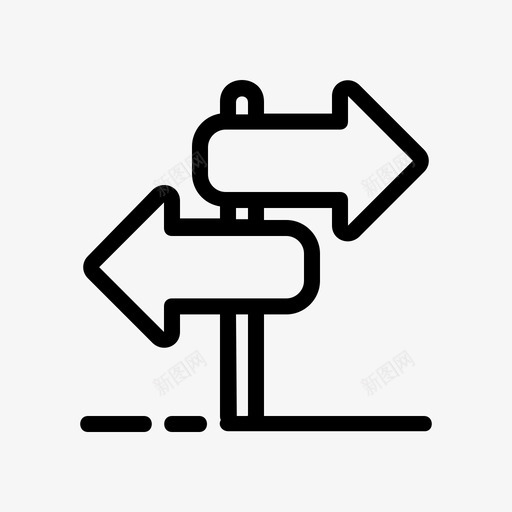 方向箭头导向图标svg_新图网 https://ixintu.com 假日 导向 方向 标志 标杆 箭头
