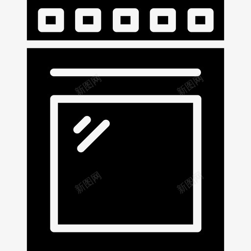 烤箱美食11固体图标svg_新图网 https://ixintu.com 固体 烤箱 美食