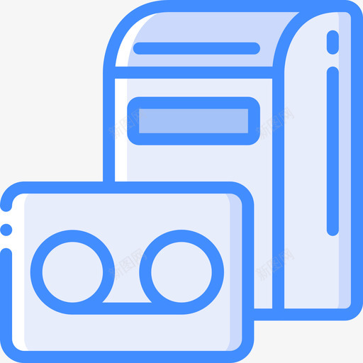语音信箱管理员蓝色图标svg_新图网 https://ixintu.com 管理员 蓝色 语音信箱