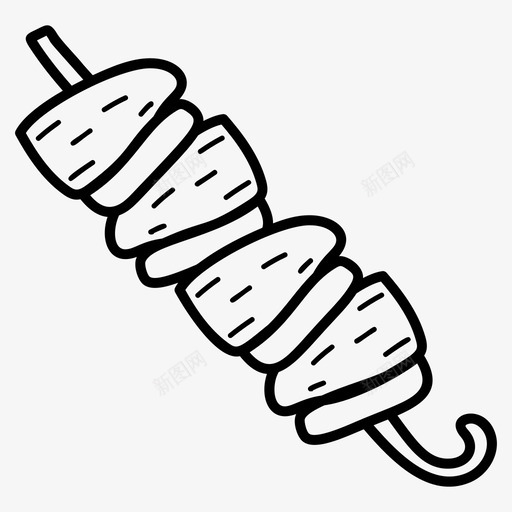 烤肉串烤肉棒烧烤棒图标svg_新图网 https://ixintu.com 假日 图标 旅游 烤肉 烧烤 肉棒 菲律宾 野餐 食物