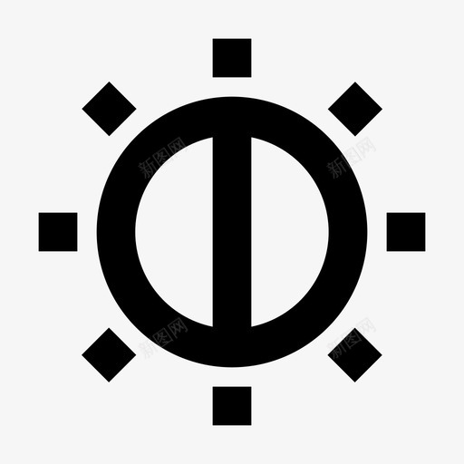 亮度亮度选项图标svg_新图网 https://ixintu.com 亮度 亮度选项 多媒体选项 屏幕亮度 打印和造型轮廓24像素 照片亮度 设计