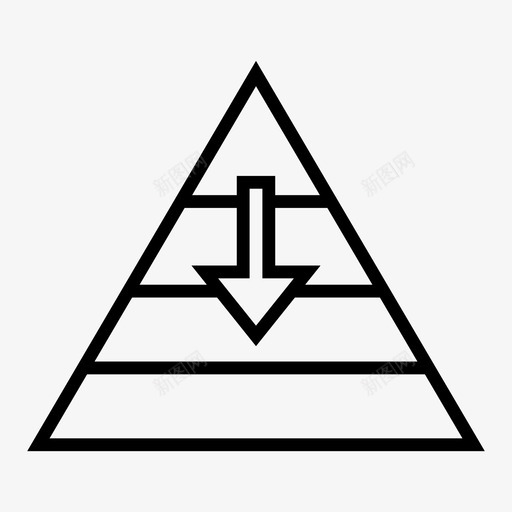 事业堕落金字塔图标svg_新图网 https://ixintu.com 事业 堕落 金字塔 金融