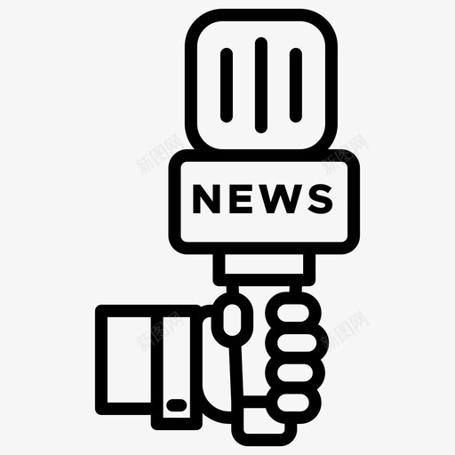 记者电视台33岁直系图标svg_新图网 https://ixintu.com 33岁 电视台 直系 记者